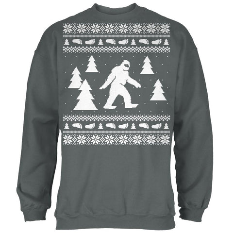 Sasquatch Ugly Christmas Sweater Mens Sweatshirt