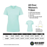 Halloween Costume White Zebra Pattern All Over Womens Costume T Shirt with Zebra Ears Headband - size chart