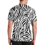 Halloween Costume All Over Zebra Print Mens T Shirt with Zebra Ears Headband