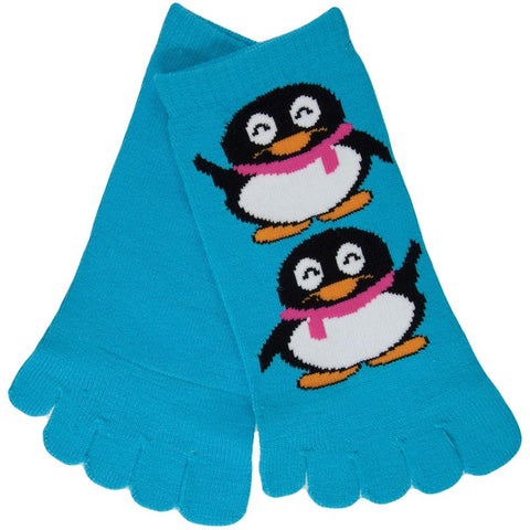 Penguins Waving Toe Socks