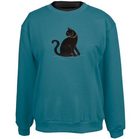 Cat Looking Back Women's Crew Neck Sweatshirt