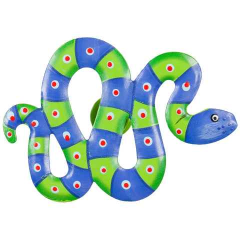 Blue Snake Body Bobble Metal Magnet