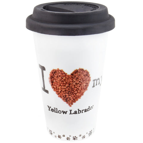 Yellow Labrador Profile Porcelain Mug