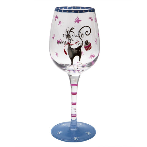 Cats Purrfect Style Queen Wine Glass