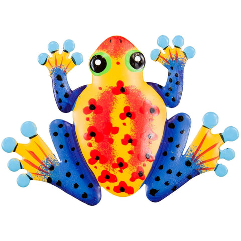 Orange Frog Body Bobble Metal Magnet