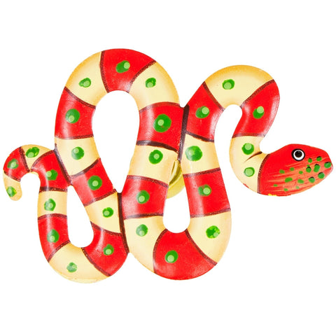 Red Snake Body Bobble Metal Magnet