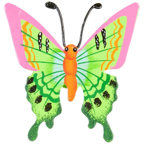 Light Green Butterfly Body Bobble Metal Magnet
