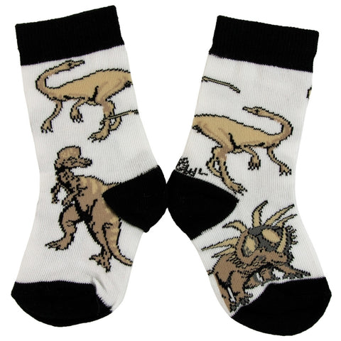 Dinosaurs Walking In Grass Juvy Socks