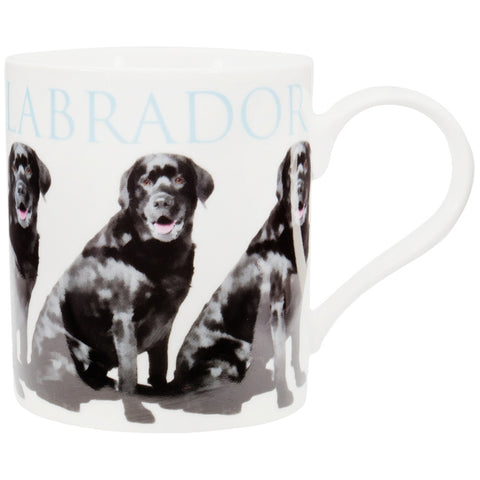 Black Labrador Repeat Body Coffee Mug