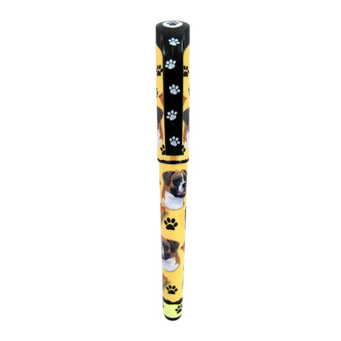 Boxer Uncropped & Paws Refillable Gel Pen