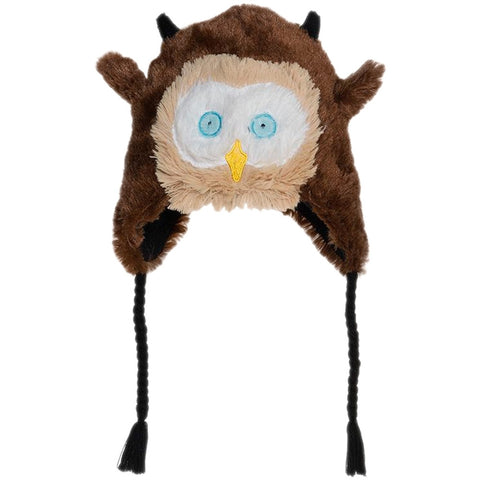 Owl Toddler Fuzzy Fleece Hat