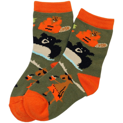 Bear Up a Creek Kid's Socks