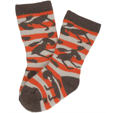 Stripey Moose Infant Socks