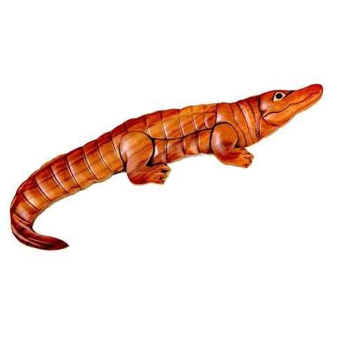 Alligator II Wooden Magnet