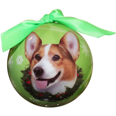 Welsh Corgi Christmas Ball Ornament