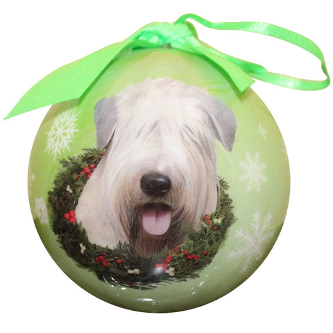 Soft Coated Wheaten Terrier Christmas Ball Ornament