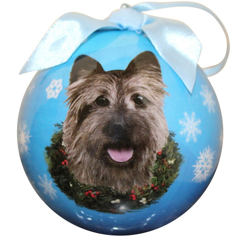 Cairn Terrier Christmas Ball Ornament