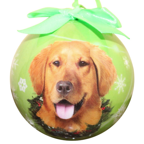 Golden Retriever Christmas Ball Ornament