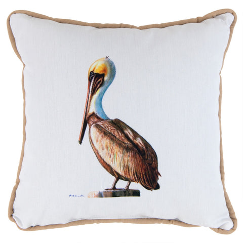 Pelican Tan Small Indoor/Outdoor Accent Pillow