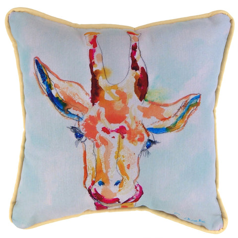 Giraffe Profile Small Indoor/Outdoor Accent Pillow