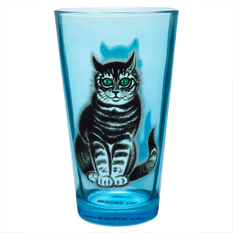 Green Eyed Cat Pint Glass