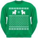 Bichon Frise Black Adult Ugly Christmas Sweater Crew Neck Sweatshirt