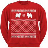 Chow Chow Black Adult Ugly Christmas Sweater Crew Neck Sweatshirt