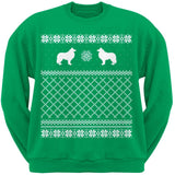 Collie Black Adult Ugly Christmas Sweater Crew Neck Sweatshirt