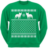 French Bulldog Black Adult Ugly Christmas Sweater Crew Neck Sweatshirt