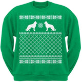 German Shepherd Black Adult Ugly Christmas Sweater Crew Neck Sweatshirt
