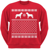 Mastiff Black Adult Ugly Christmas Sweater Crew Neck Sweatshirt