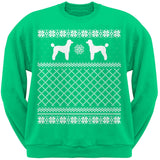 Poodle Black Adult Ugly Christmas Sweater Crew Neck Sweatshirt