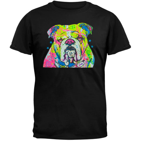 The Bulldog Neon Black Light Adult T-Shirt