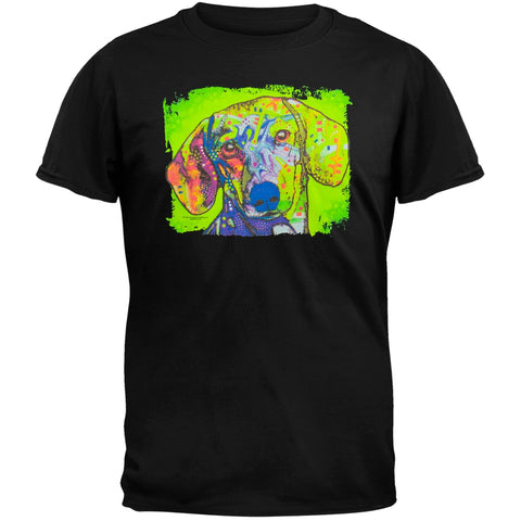Dachshund Neon Black Light Adult T-Shirt