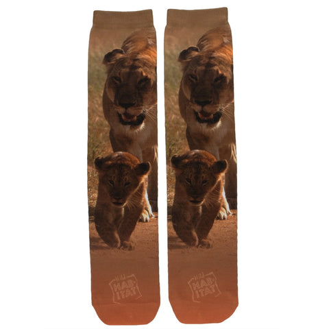 Lion And Cub Sublimated Socks