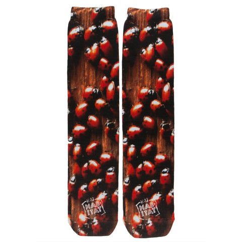 Ladybug Pattern Sublimated Socks