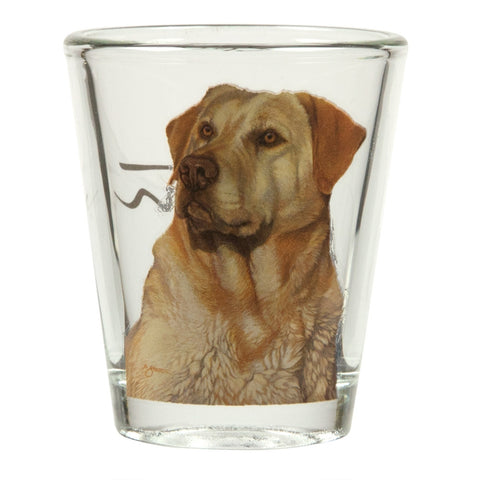 Yellow Labrador Retriever Shot Glass