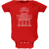 Always Be Yourself Crab Black Soft Baby One Piece