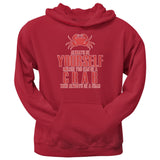Always Be Yourself Crab Black Adult Hoodie
