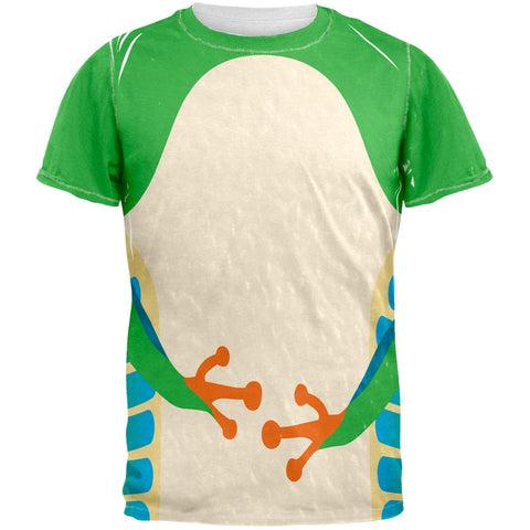 Halloween Costume Green Tree Frog All Over Mens T Shirt - front view