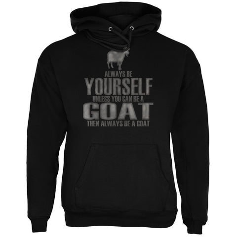 Always Be Yourself Goat Black Adult Hoodie