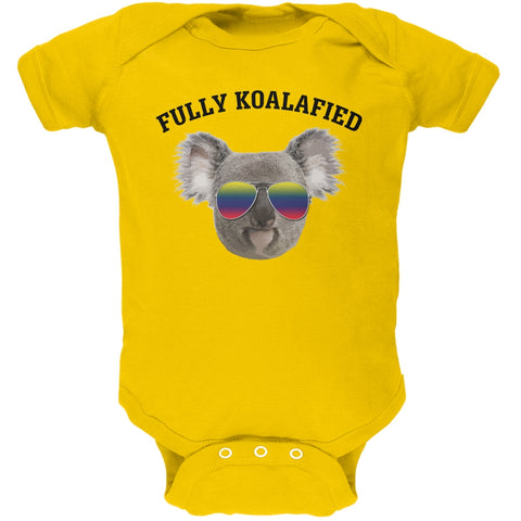 Fully Koalafied Yellow Soft Baby One Piece