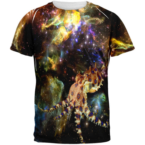 Blue Ringed Octopus IN SPACE All Over Adult T-Shirt