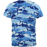 Shark Camo All Over Adult T-Shirt