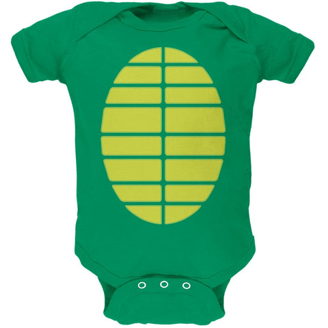 Halloween Turtle Costume Kelly Green Soft Baby One Piece