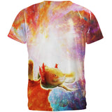 Galaxy Axolotl Mexican Salamander All Over Adult T-Shirt