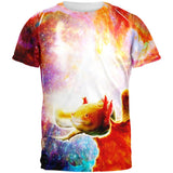 Galaxy Axolotl Mexican Salamander All Over Adult T-Shirt