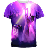 DJ Kitty Cat Club All Over Adult T-Shirt