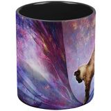 Galaxy Cat Time and Space White All Over Coffee Mug