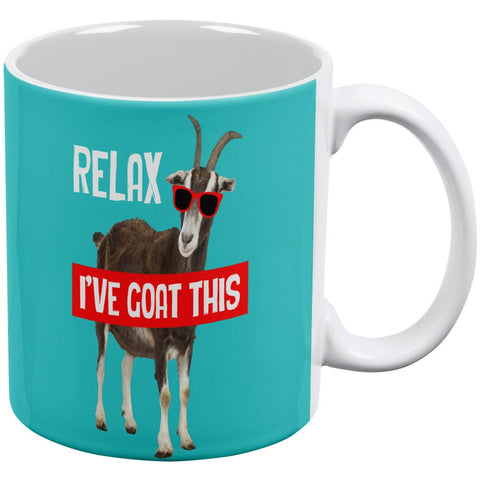 Relax I've Goat This White All Over Coffee Mug